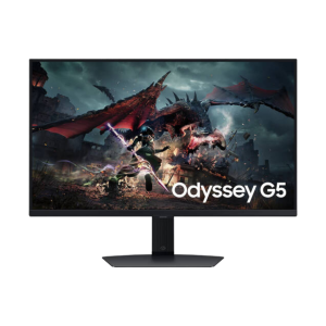 SAMSUNG Odyssey G5 G50D Gaming Monitor, 27" 2K QHD IPS Display, 180Hz Refresh Rate, 1ms (GtG) Response Time, AMD FreeSync Technology, 16.7m Display Color, Black