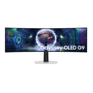 SAMSUNG Odyssey G9 G932 Gaming Curved Monitor, 49" OLED Display, Dual QHD Resolution, 240Hz Refresh Rate, 0.03ms (GtG) Response Time, AMD FreeSync Premium Pro & NVIDIA G-Sync, White
