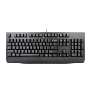 Lenovo Preferred Pro II USB Wired Keyboard, Full Size Arabic / English Keyboard Layout, Rubber Domed Switch Keys, Adjustable Tilt Legs, Up to 10 Million Clicks, Black