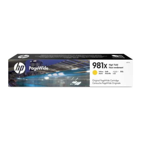 HP 981X High Yield Yellow Original PageWide Cartridge