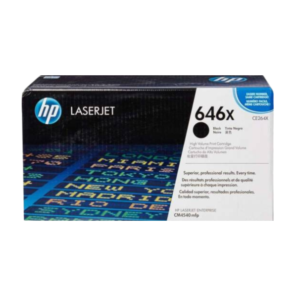 HP 646X Black High Yield Original LaserJet Toner Cartridge