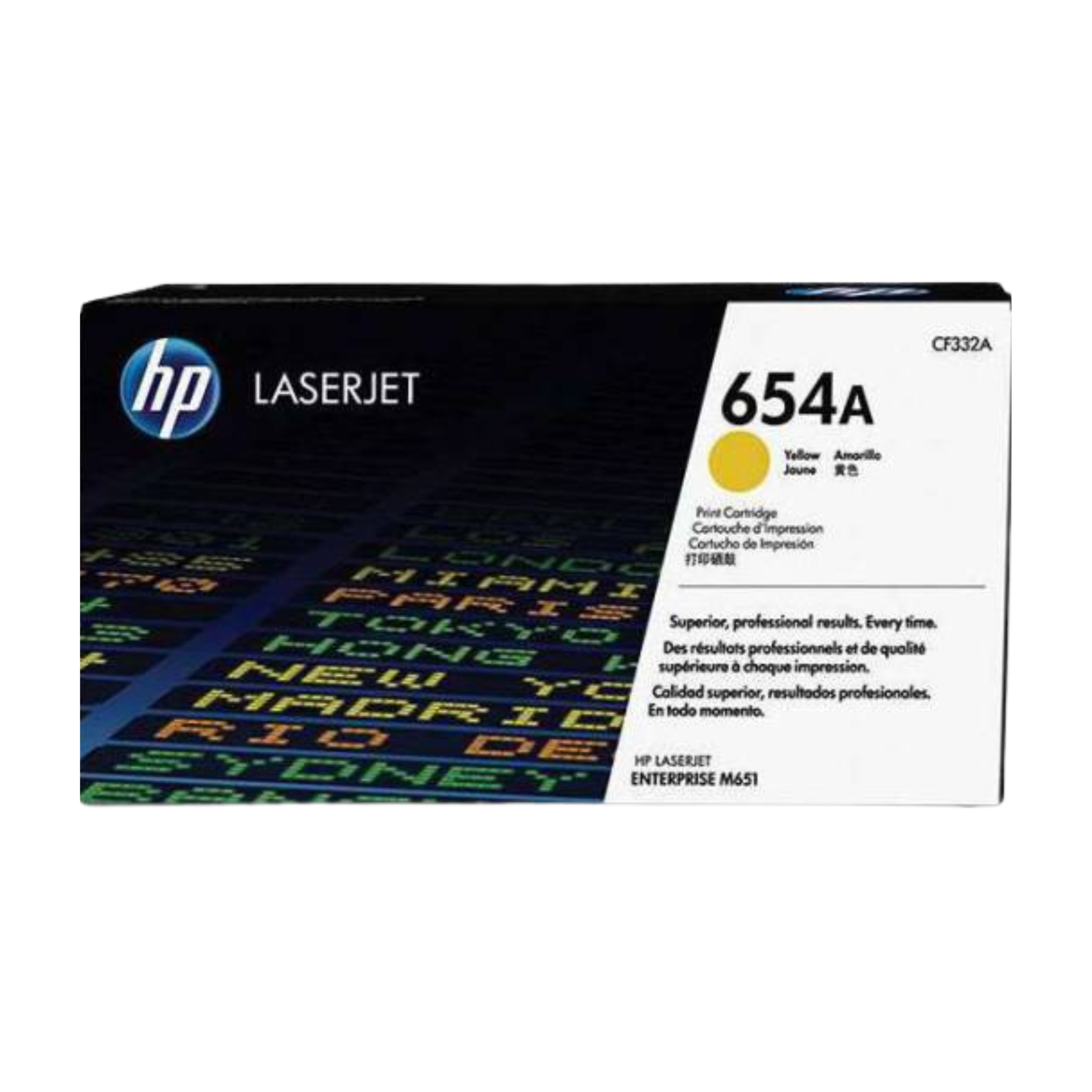HP 654A Toner Yellow LaserJet Toner Cartridge