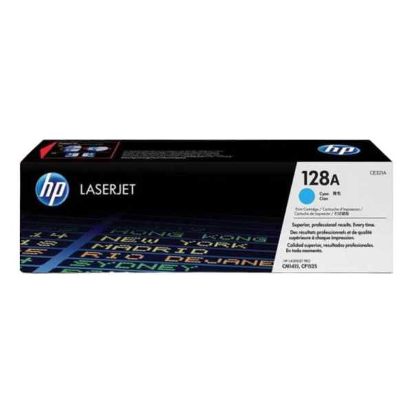 HP 128A Cyan LaserJet Toner Cartridge