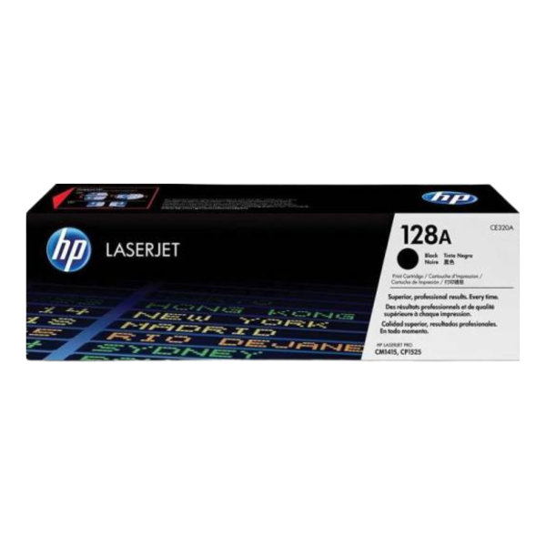 HP 128A Black LaserJet Toner Cartridge